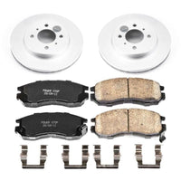 Power Stop 98 - 02 Mitsubishi Mirage Front Z17 Evolution Geomet Coated Brake Kit - My Store
