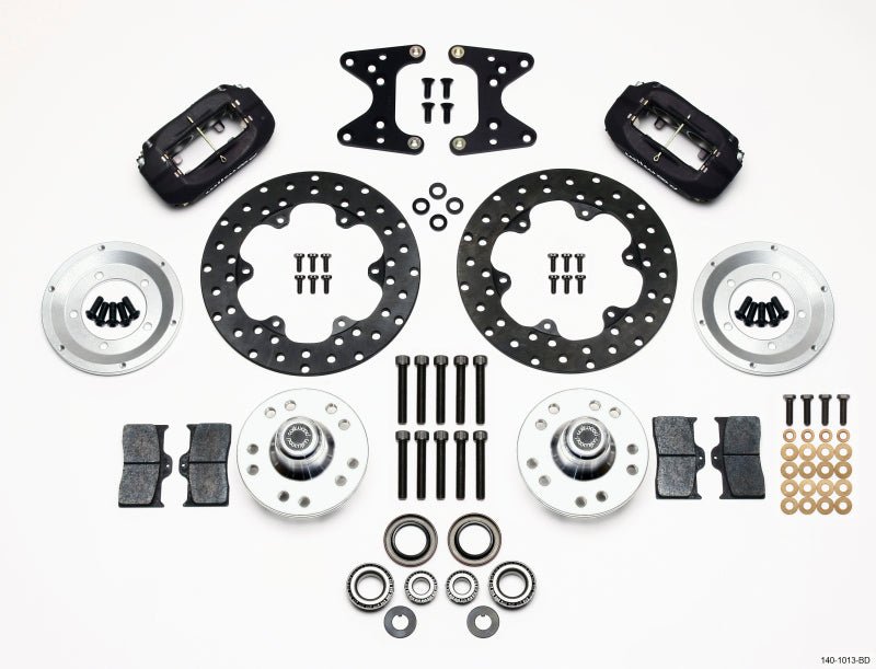 Wilwood Forged Dynalite Front Drag Kit Drilled Rotor 71 - 80 Pinto/Mustang II Disc & Drum - My Store