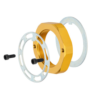 compare product Wilwood Spindle Nut W5 Self Locking Assembly - Gold
