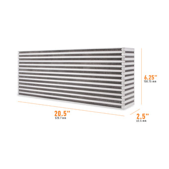 compare product Mishimoto Universal Air-to-Air Intercooler Core - 20.5in / 6.25in / 2.5in