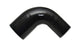 Vibrant 1.5in ID x 2in ID x 4in Long Gloss Black Silicone 90 Degree Transition Elbow - My Store