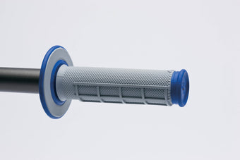 compare product Renthal MX Dual Compound Grips 1/2 Waffle - Grey/ Blue