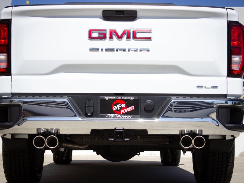 aFe Vulcan Series 3 - 2.5in 304SS Exh Cat - Back w/ Pol Tips 2019 GM Silverado/Sierra 1500 L4 - 2.7L (t) - My Store