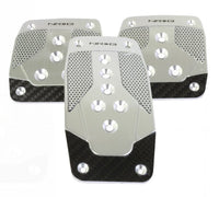 NRG Aluminum Sport Pedal M/T - Silver w/Black Carbon - My Store
