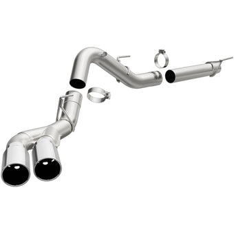 compare product MagnaFlow CatBack 2018 Ford F-150 V6-3.0L Dual Exit Polished Stainless Exhaust - MF Series