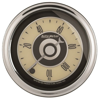 compare product Autometer Cruiser Ad 2-1/16in Full Sweep Electric 0-100 PSI Oil Pressure Gauge