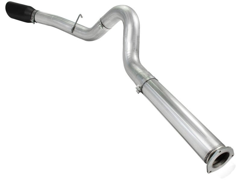 aFe Atlas 5in DPF - Back Aluminized Steel Exh Sys Ford Diesel Trucks 11 - 14 v8 - 6.7L td wrinkled blk tip - My Store