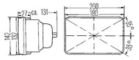 Hella Vision Hlmp Kit 190X132Mm H4 12V (Qty 2) (Legal in US for MOTORCYLCES ONLY) - My Store