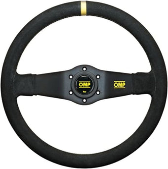 compare product OMP Rally Dished Steering Wheel 350mm - Small Suede (Black)
