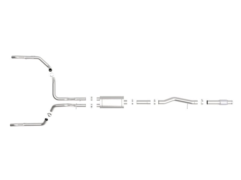 aFe Vulcan Series 4in - 3in 304 - SS Exhaust Cat - Back 2019 GM Silverado / Sierra 1500 V8 - 5.3L w/ OE Tips - My Store