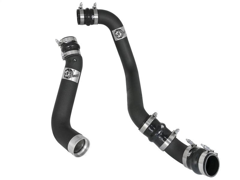 aFe BladeRunner 3in/3 - 1/2in Black Intercooler Tubes Hot/Cold 2017 GM Diesel Trucks V8 6.6L (td) L5P - My Store