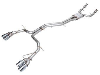 compare product AWE Tuning 19-23 Audi C8 S6/S7 2.9T V6 AWD Track Edition Exhaust - Chrome Silver Tips