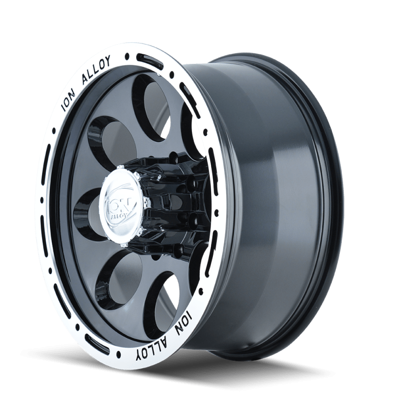 ION Type 174 17x9 / 6x139.7 BP / 0mm Offset / 106mm Hub Black/Machined Wheel - My Store