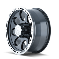 ION Type 174 17x9 / 6x139.7 BP / 0mm Offset / 106mm Hub Black/Machined Wheel - My Store