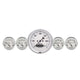 AutoMeter Gauge Kit 2 Pc. Quad & Speedometer 3 - 3/8in. Old Tyme White - My Store