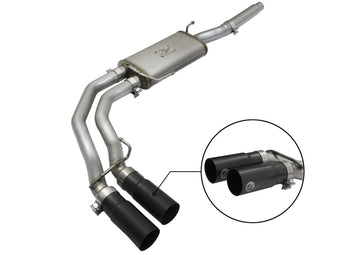 compare product aFe Rebel Exhausts Cat-Back SS Ford F-150 04-08 V8 4.6/5.4L w/ Black Tips