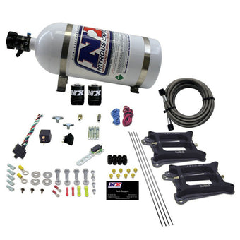 compare product Nitrous Express Dual/4150/Gasoline Nitrous Kit (50-300HP) w/10lb Bottle
