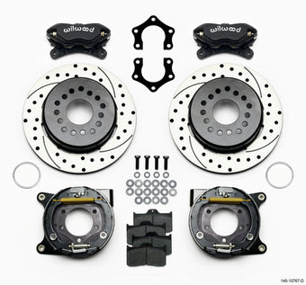 compare product Wilwood Forged Dynalite P/S Park Brake Kit Drilled Mopar/Dana 2.50in Off w/Snap Ring Bearing