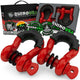 Rhino USA 3/4In D - Ring Shackle Set (2 - Pack)(Red) - My Store