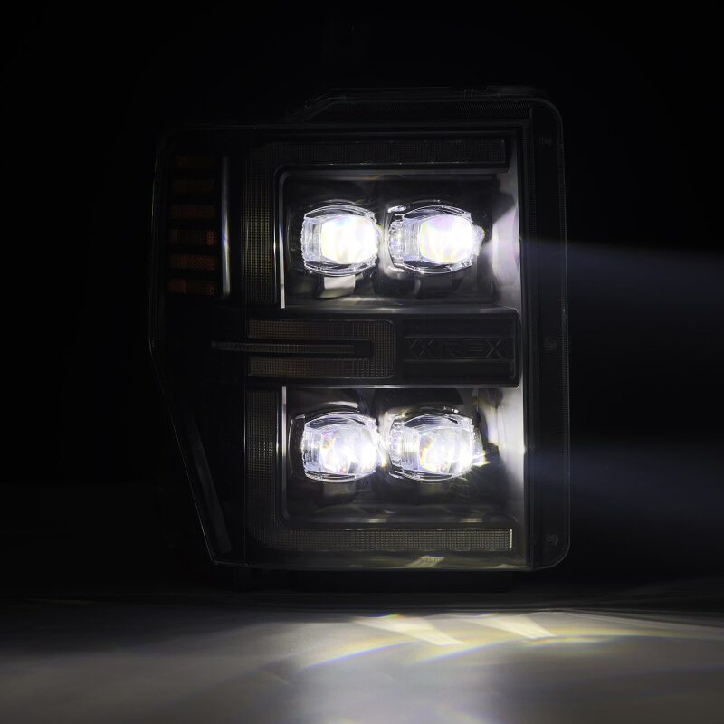 AlphaRex 08 - 10 Ford F250 - 550 NOVA - Series LED Projector Headlights Black w/Activ Light/Seq Signal - My Store