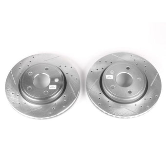 compare product Power Stop 06-10 Jeep Commander Front Evolution Drilled & Slotted Rotors - Pair