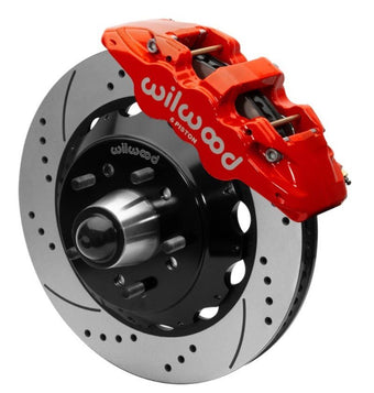 compare product Wilwood Forged Narrow Superlite 6R Front Big Brake Kit SRP 14.00in Rotors 67-86 C1500 - Red