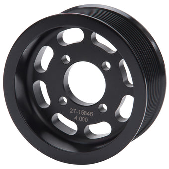 compare product Edelbrock Pulley Supercharger Enforcer 10 Rib 4In Black