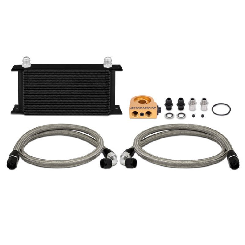 Mishimoto Universal 19 Row Thermostatic Oil Cooler Kit - Black - My Store