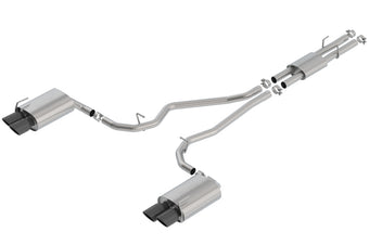 compare product Borla 2020 Ford Explorer ST 3.0L V6 2.25in ATAK Exhaust - Black Chrome Tips