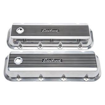 compare product Edelbrock Valve Cover Elite II Chevrolet 1965 and Later 396-502 Big Block V8 Polished