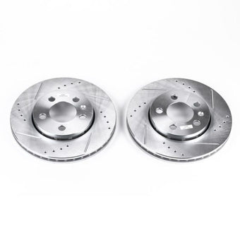 compare product Power Stop 00-06 Audi TT Quattro Rear Evolution Drilled & Slotted Rotors - Pair