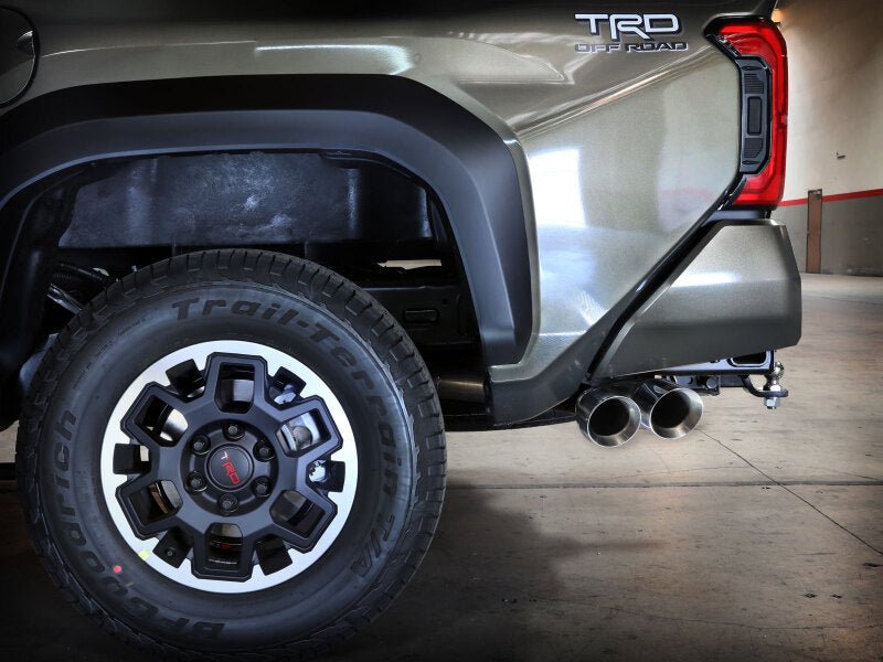 aFe 2024 Toyota Tacoma L4 2.4L Vulcan Series 2.5 - 3in 304 SS Steel Cat - Back Exhaust w/Polished Tips - My Store