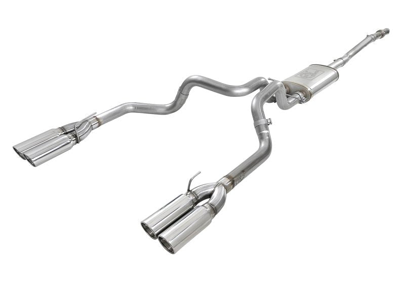 aFe Vulcan Series 3in 304SS Exhaust Cat - Back Exh w/ Pol Tips 2019 GM Silverado / Sierra 1500 V8 - 5.3L - My Store