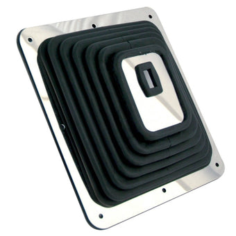 compare product Spectre Shift Boot (Large) - Black Rubber w/Chrome Plated Steel Installation Ring