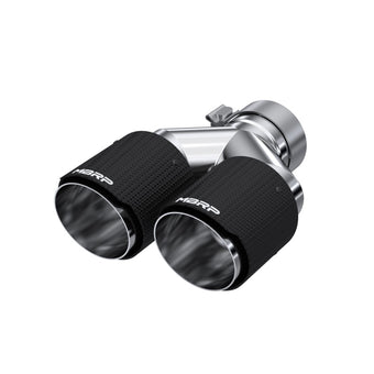 compare product MBRP 3in ID / Dual 4in OD Out Staggered L 9.87in / R 9.37in Dual Wall Carbon Fiber Univ Exhaust Tip