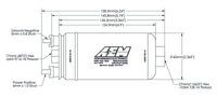 AEM 400LPH High Pressure Fuel Pump - 6AN Female Out, - 10AN Female In - My Store