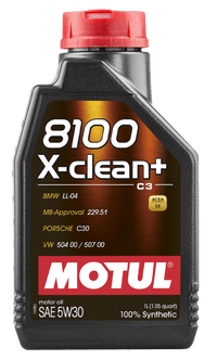 Motul 1L Synthetic Engine Oil 8100 5W30 X - CLEAN - LL04 - MB 229.51 - 504.00 - 507.00 - My Store