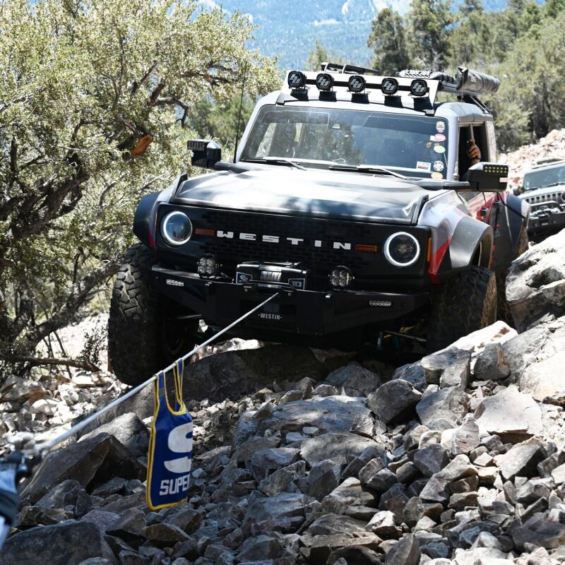 Superwinch 10000 LBS 12V DC 3/8in x 54ft Synthetic Rope Scorpion 10000SR Winch - Black Powdercoat - My Store