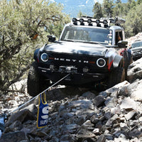 Superwinch 10000 LBS 12V DC 3/8in x 54ft Synthetic Rope Scorpion 10000SR Winch - Black Powdercoat - My Store