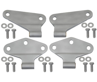 compare product Kentrol 07-18 Jeep Wrangler JK Body Door Hinge Set 4 Pieces 2 Door Bare Grey