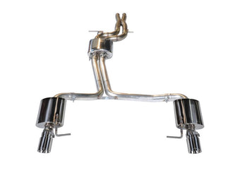 compare product AWE Tuning Audi C7 A7 3.0T Touring Edition Exhaust - Dual Outlet Chrome Silver Tips