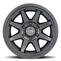 ICON Rebound 17x8.5 6x5.5 0mm Offset 4.75in BS 106.1mm Bore Satin Black Wheel - My Store