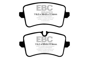 compare product EBC 11 Audi A6 2.0 Turbo Greenstuff Rear Brake Pads