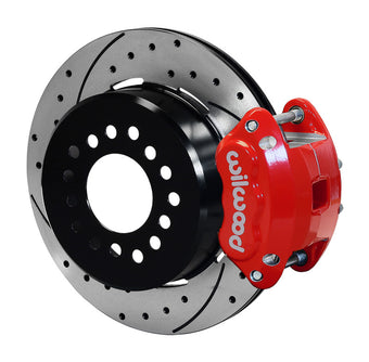 compare product Wilwood D154 P/S P-B Kit Drilled-Red Mopar/Dana 2.50in Off w/Snap Ring Bearing
