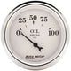 Auto Meter 2 - 1/16in 100PSI Electronic Oil Pressure Old Tyme White Gauge - My Store