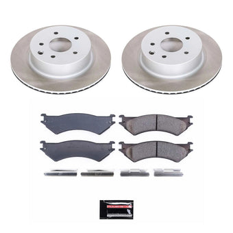 compare product Power Stop 99-07 Ford E-350 Super Duty Rear Semi-Coated Rotor Kit