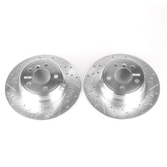 compare product Power Stop 00-06 BMW X5 Rear Evolution Drilled & Slotted Rotors - Pair