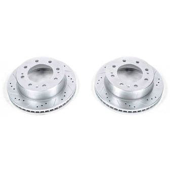 compare product Power Stop 11-21 GMC Sierra 3500 HD Front Drilled & Slotted Rotor - Pair