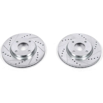 compare product Power Stop 09-14 Nissan Cube Front Evolution Drilled & Slotted Rotors - Pair