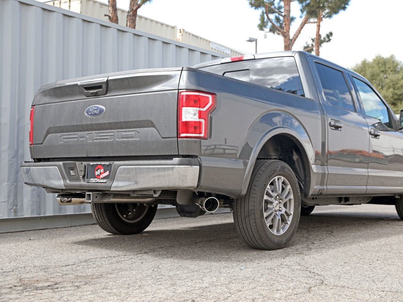 aFe Gemini XV 3in 304 SS Cat - Back Exhaust 15 - 20 Ford F - 150 V6 2.7L/3.5 w/ Polished Tips - My Store